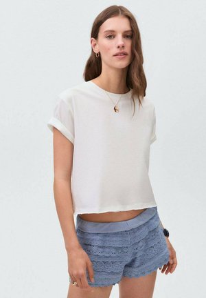 Mango Kids WITH RUFFLES - Shorts - blue