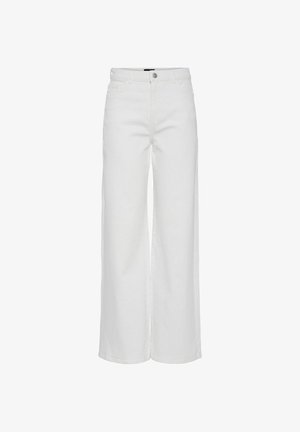 Pieces, WIDE FIT PCSELMA - Zvonové džínsy - bright white
