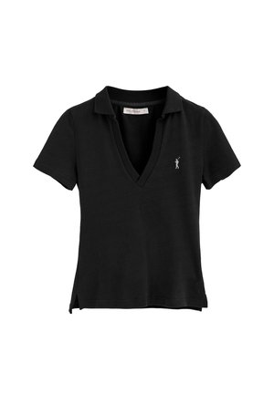SLIM FIT BUTTONLESS RIGBY GO - Polo - black