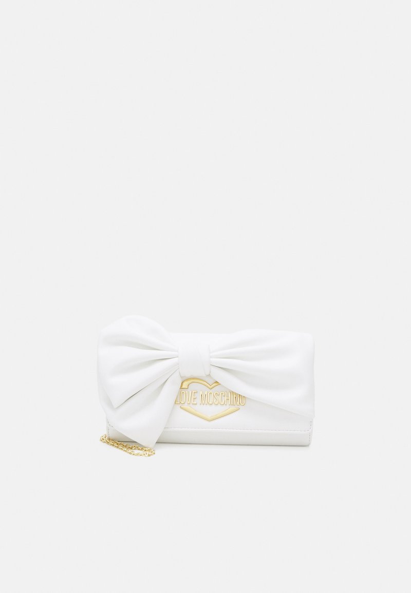 Love Moschino DOUBLE BOW Clutch bianco/white Zalando.co.uk