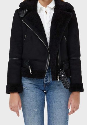 Leren jas - black