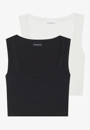 2 PACK - Topper - black/white