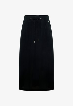 Cecil, MIDI-ROCK IN A-LINIE MIT STRUKTUR - A-line skirt - black