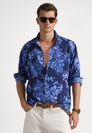 CLASSIC FIT TROPICAL-PRINT LINEN SHIRT - Ing - tropical