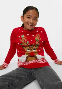 VERO MODA Girl VMFROSTYDEER - Maglione - chinese red