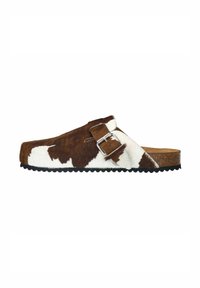 MIT SCHNALLE - Mules - cognac