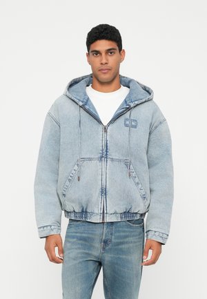 PADDED HOOD JACKET  - Giacca di jeans - denim light