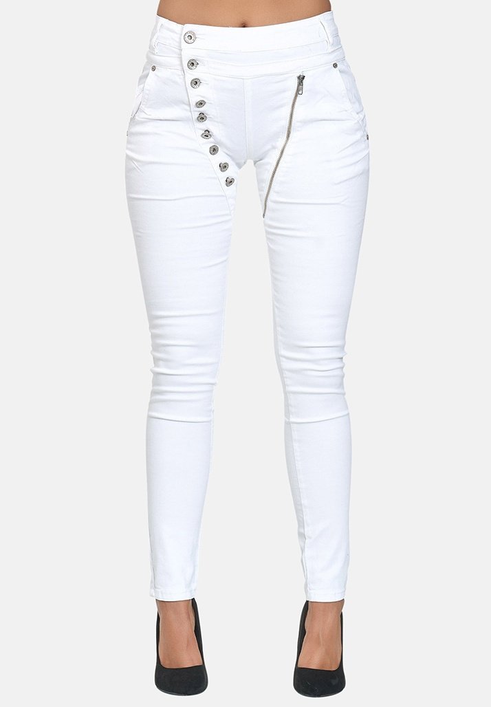 Elara BOYFRIEND Jeans Skinny Fit weiß Zalando.de