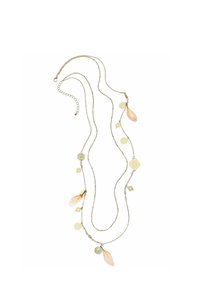 Halskette - goldfarben-rosa