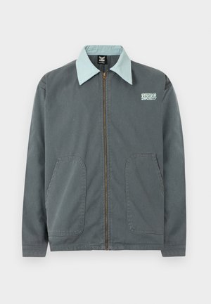 Kaotiko JACKET WORK FOCUS ON THE GOOD UNISEX - Jachetă subțire - green/cloud