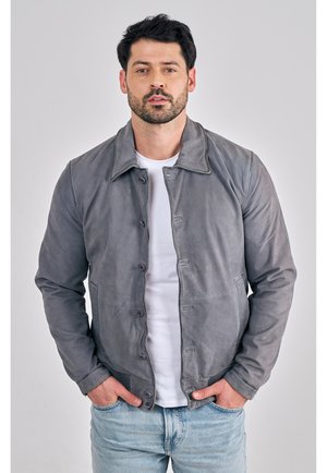 Freaky Nation Lederjacke - moody blue
