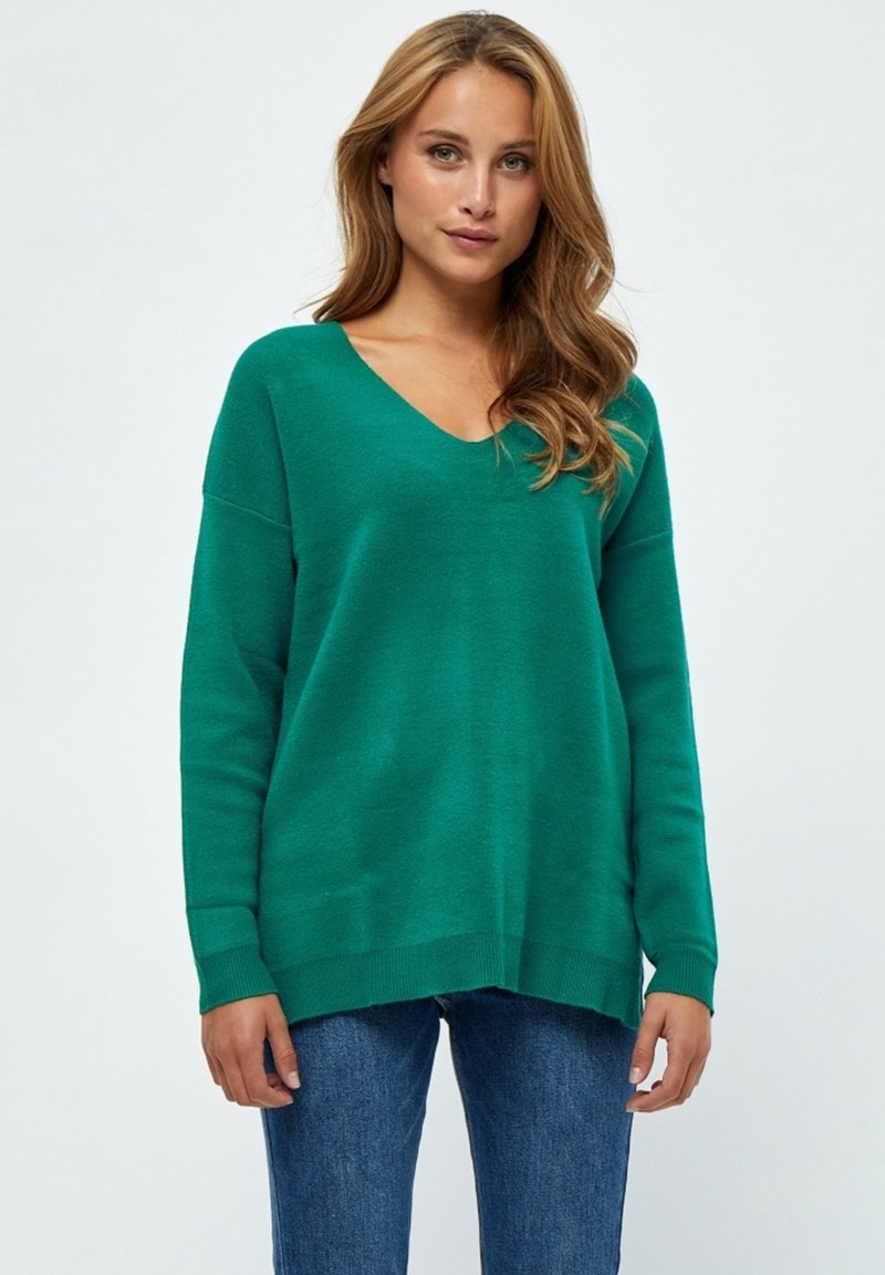 PEPPERCORN ROSALIA LONG - Striktrøje - cadmium green