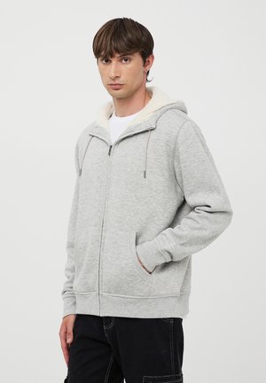 Terranova Felpa con zip - grigio chiaro melange