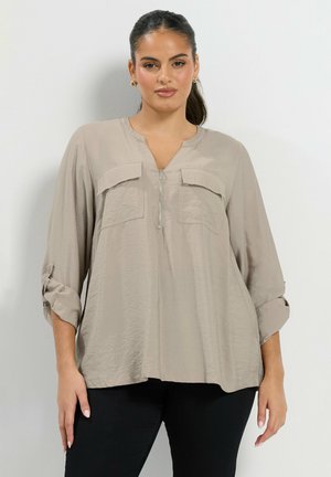Yours Clothing, PLUS SIZE BLOUSES & SHIRTS - Blouse - taupe