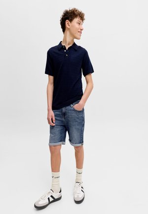 Jack & Jones Junior JJIRICK JJORIGINAL  - Shorts vaqueros - dark blue denim