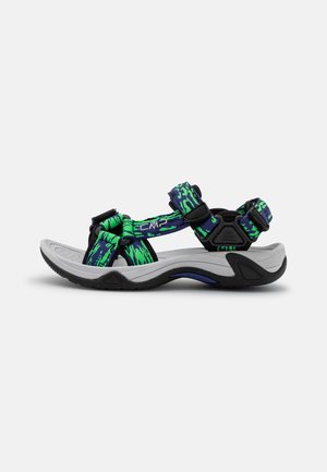 HAMAL - Sandále na chodenie - blue/verde fluo