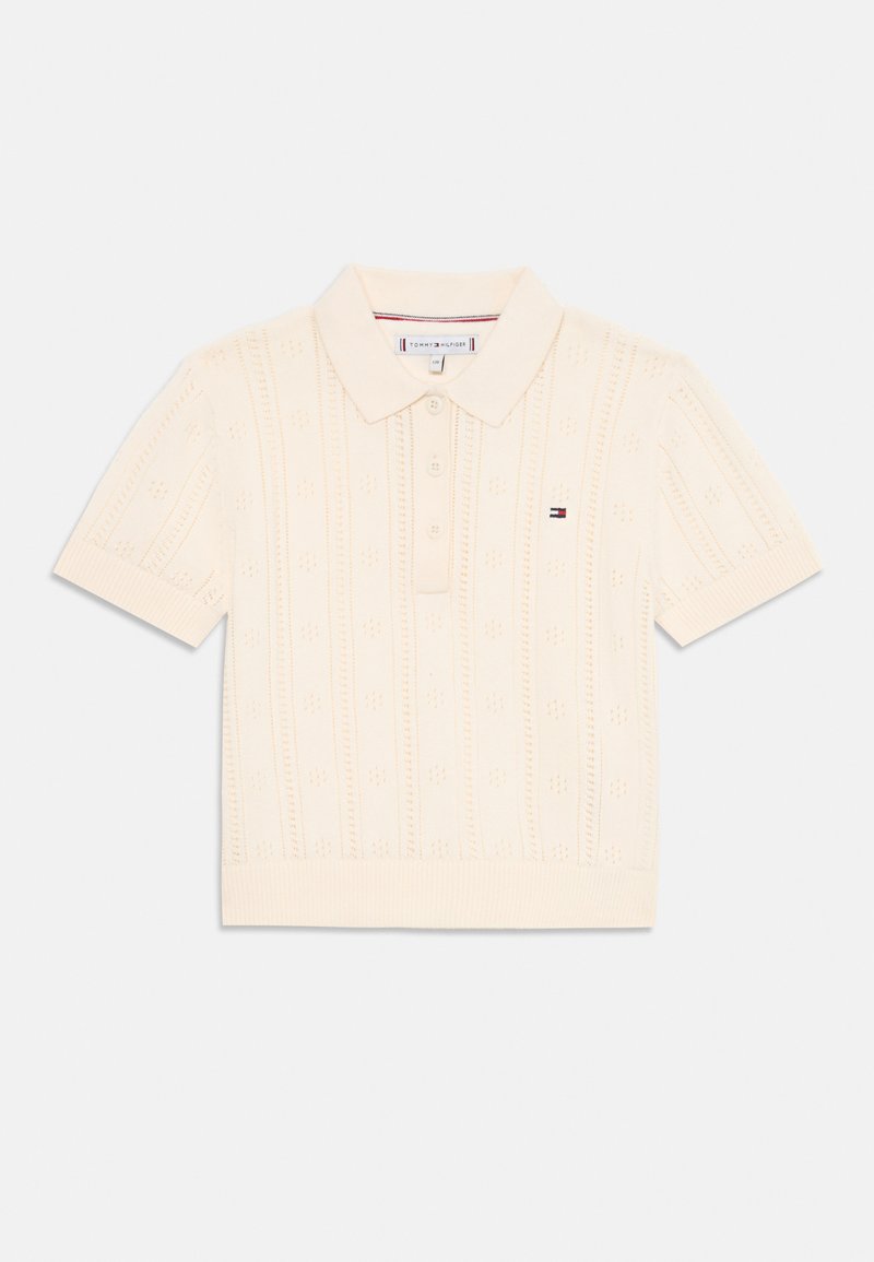 Tommy Hilfiger POINTELLE - Polokošeľa - ivory petal