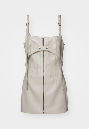 DETACHABLE BRA DRESS - Shift dress - porcelain