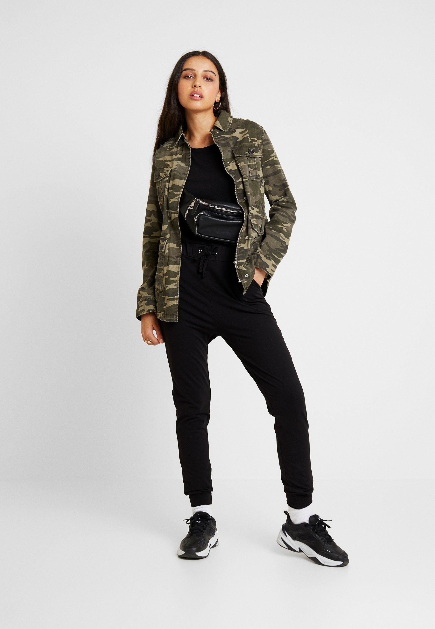 black casual loungewear jumpsuit