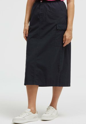 Soccx, SOCCX MIDIROCK IM CARGO-STIL MIT ELASTIKBUND - A-line skirt - blue navy