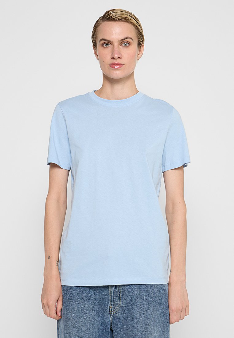 Selected Femme T-shirt basic blauw Selected Femme T-shirt basic blauw