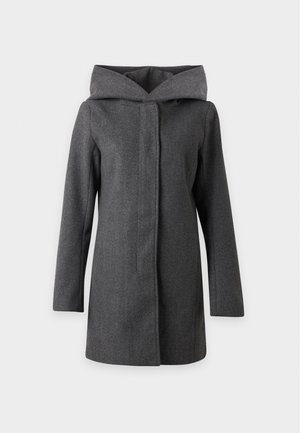 ONLY, ONLBLAKE HOOD COAT - Κλασικό παλτό - dark grey melange