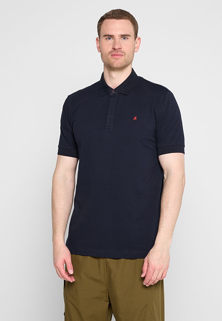 Replay Plus Poloshirt donkerblauw