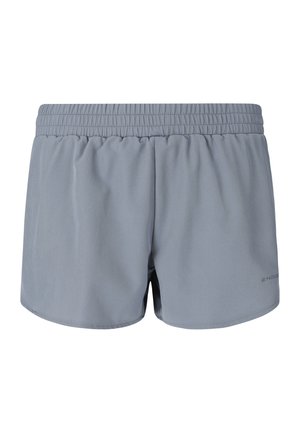 Hellgraue Sportshorts mit elastischem Bund und kleinem "Endura"-Logo auf der Vorderseite des rechten unteren Beins.