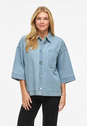 VIELMA 3 4 ARM - Button-down blouse - light blue denim
