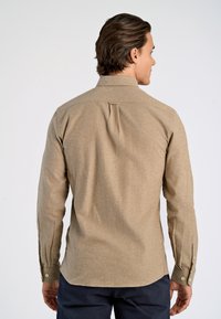Lindbergh MELANGE BRUSHED SHIRT - Camicia - mid brown