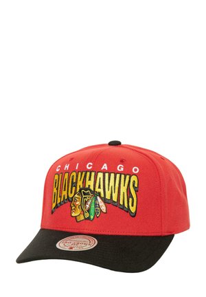 Mitchell & Ness CHICAGO BLACKHAWKS NHL BOOM TEXT PRO VINTAGE SNAPBACK - Cap - rot