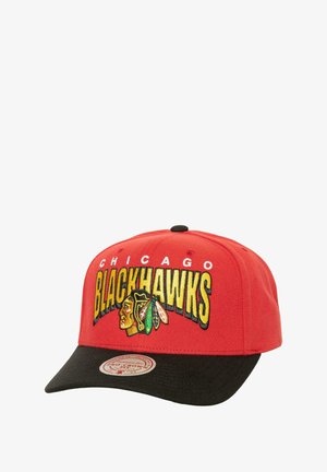 Mitchell & Ness CHICAGO BLACKHAWKS NHL BOOM TEXT PRO VINTAGE SNAPBACK - Cap - rot