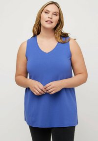 Ulla Popken ÄRMELLOS - Top - blue