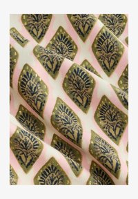 Ausgewählt, khaki green cream foil woodblock