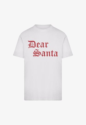 Mister Tee, DEAR SANTA TEE - T-Shirt print - white