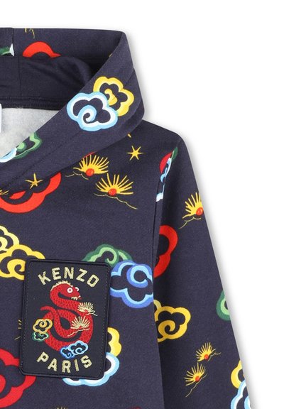 KENZO kids Sweat à capuche - bleu de chine