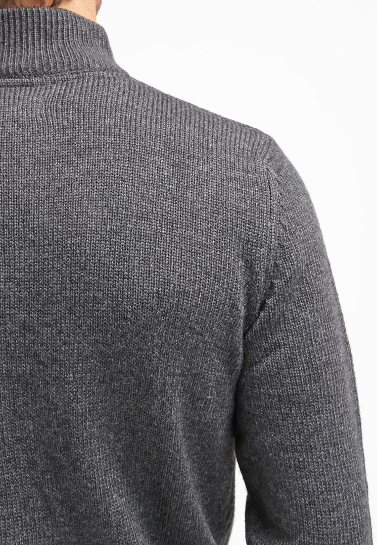 Pier One Strikkegenser dark grey melangeantrasitt Pier One Strikkegenser dark grey melangeantrasitt