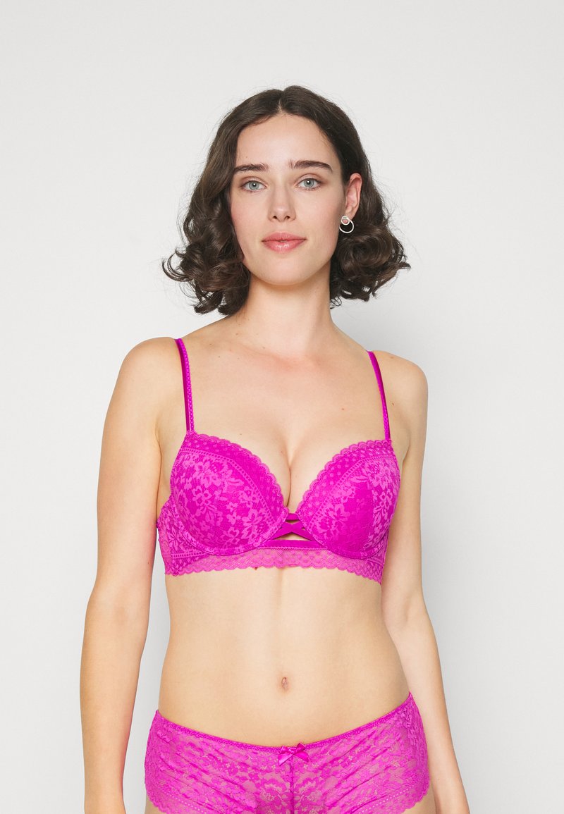 LASCANA - VIVANCE - Push up -rintaliivit - fuchsia, Suurenna