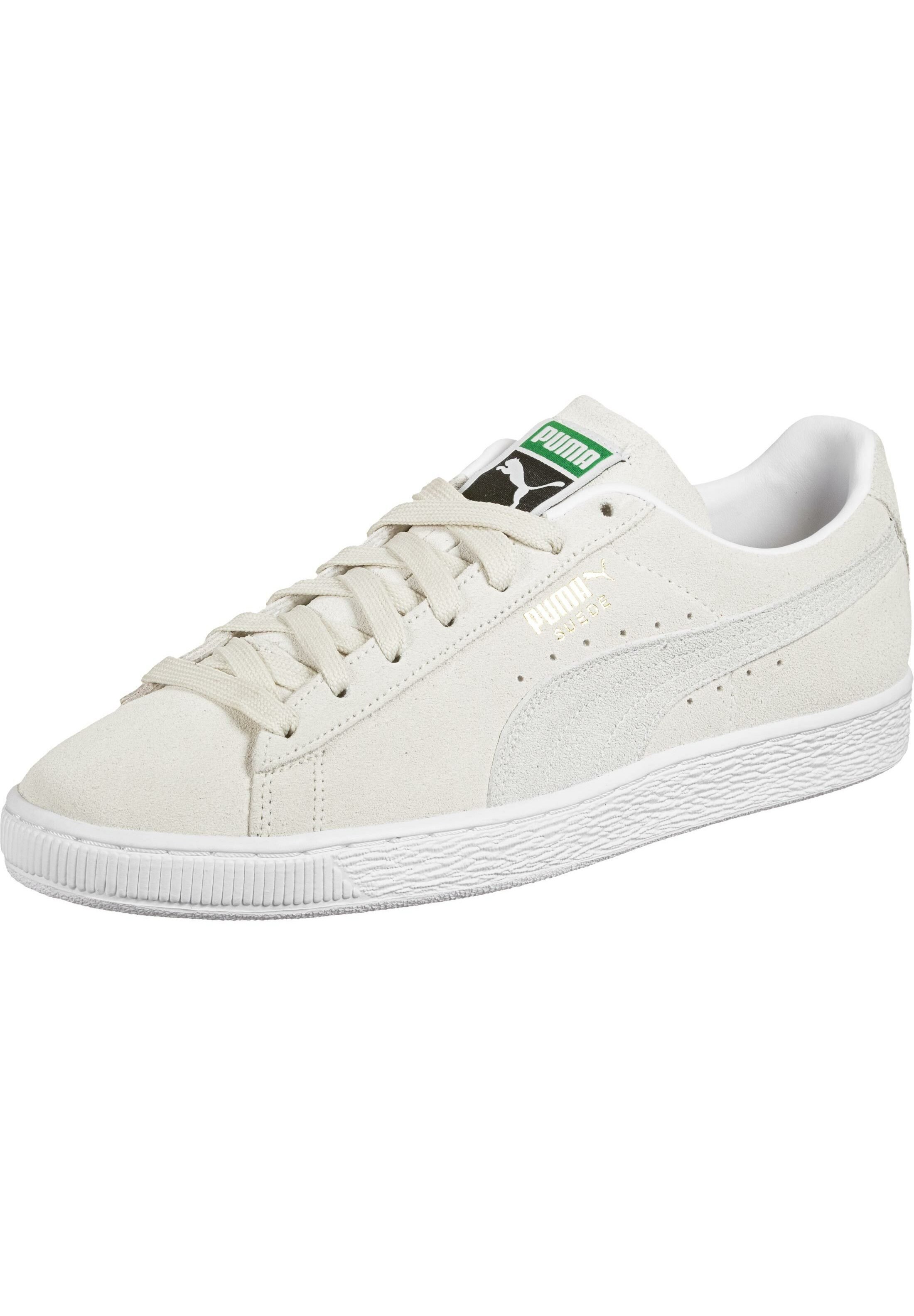 puma suede blanche et beige
