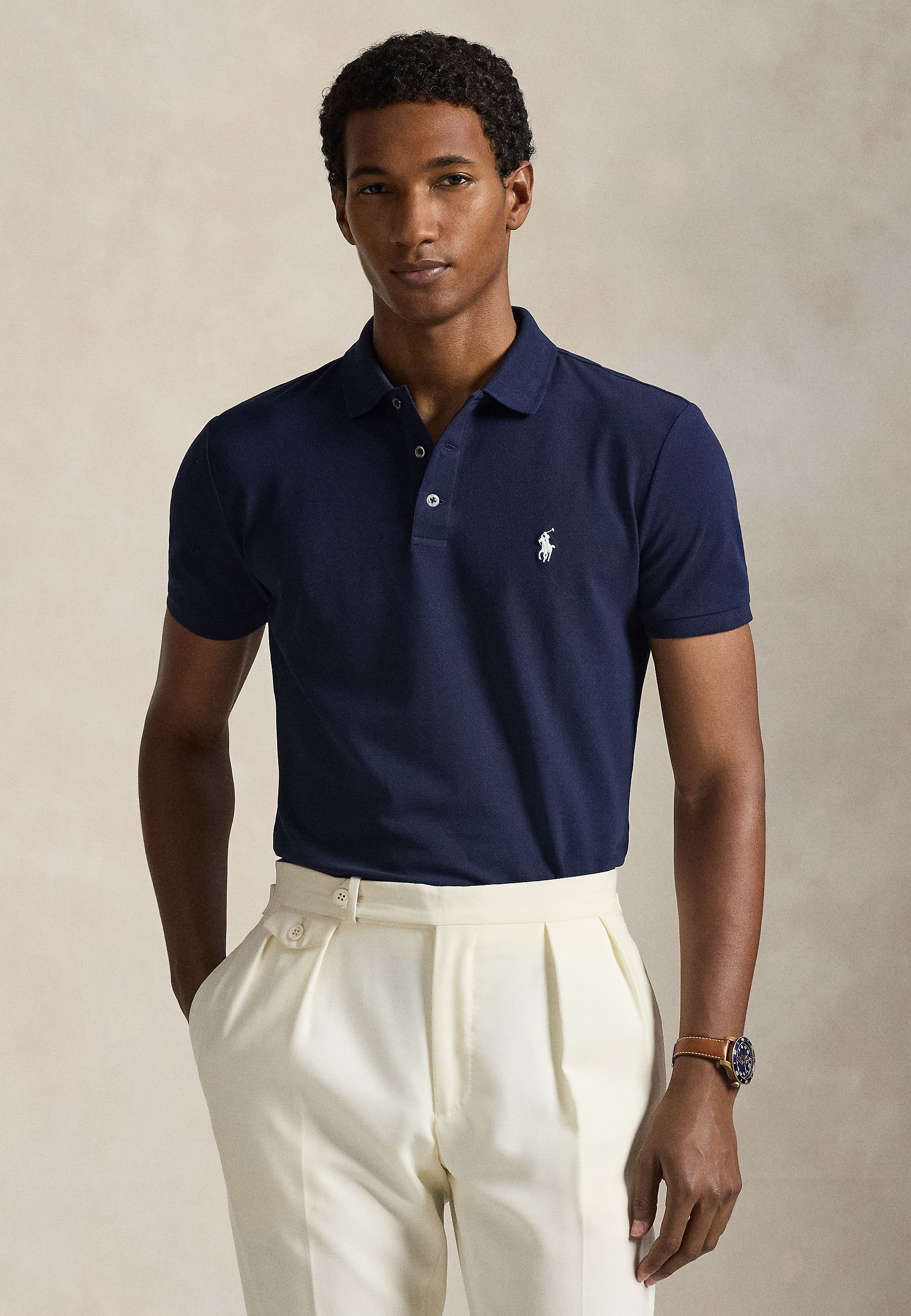 トップス Polo Ralph Lauren Slim Fit Polo Shirt Polo Ralph Lauren CUSTOM SLIM FIT STRETCH MESH POLO SHIRT - Polo