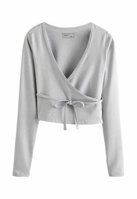 REGULAR FIT - YOGA WRAP  - Top dugih rukava - grey