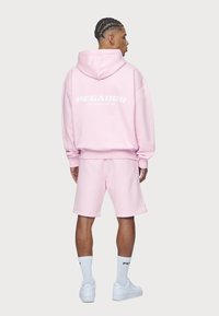 Pegador COLNE LOGO JACKET - Sweatjakke - washed bubblegum/white