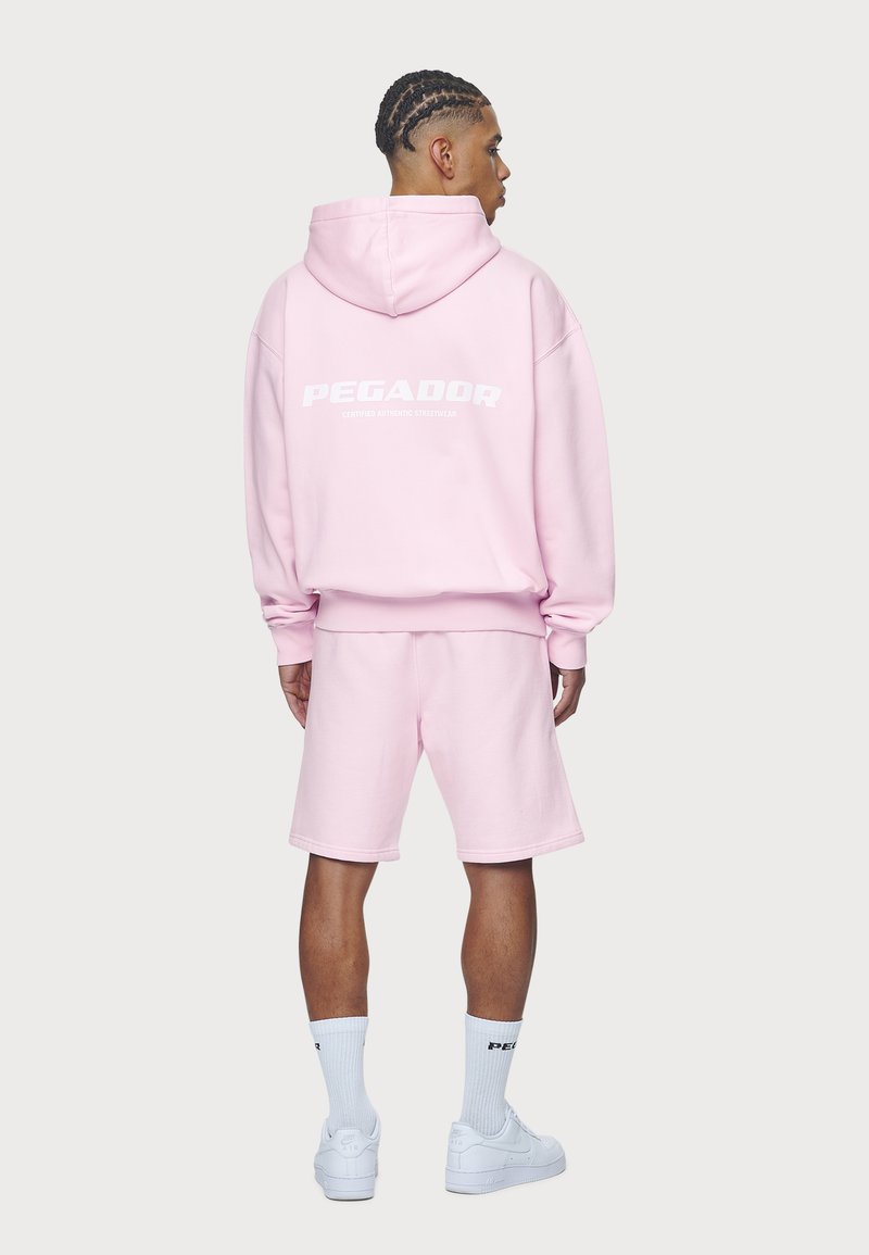 Pegador COLNE LOGO JACKET - Sweatjakke - washed bubblegum/white