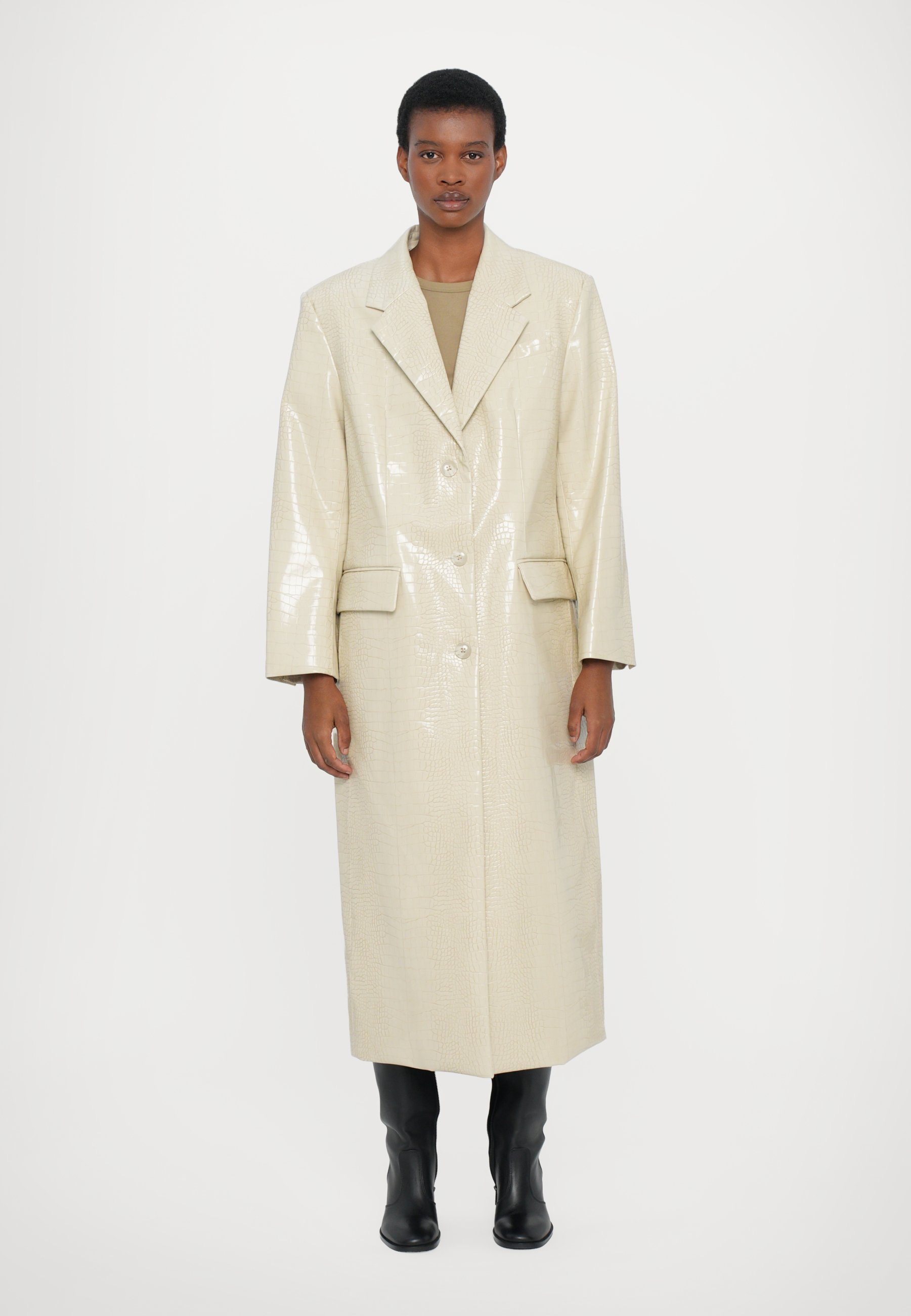 STAND STUDIO NICKI COAT - Classic coat - seashell/beige - Zalando