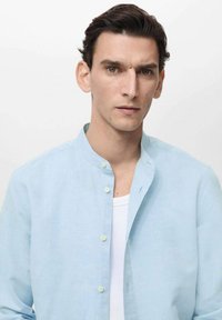 Mango MAO COLLAR - Majica - light blue