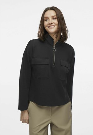VILA LANGEN ÄRMELN  - Sweater - black beauty