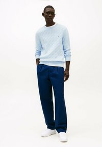 Tommy Hilfiger CLASSIC CABLE CREW NECK - Jersey de punto - breezy blue