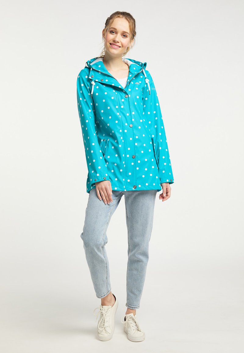 Damen Parkas | Schmuddelwedda SCHMUDDELWEDDA VIRITA Parka türkis aop/türkis - DK85800 Damen Parkas | Schmuddelwedda SCHMUDDELWEDDA VIRITA Parka türkis aop/türkis - DK85800