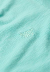 Superdry & Co EMBROIDERED V NECK  - T-shirt basic - fluro mint