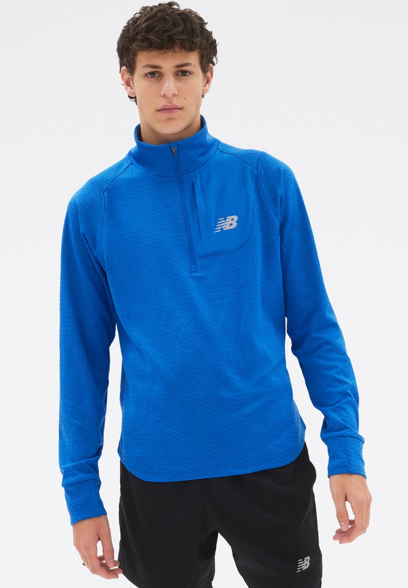 New Balance Sweater blauw gemêleerd New Balance Sweater blauw gemêleerd